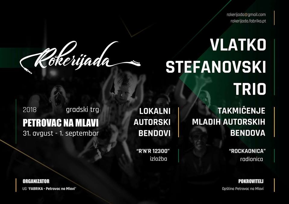 Влатко Стефановски трио на „Рокеријада 2018“ во Србија