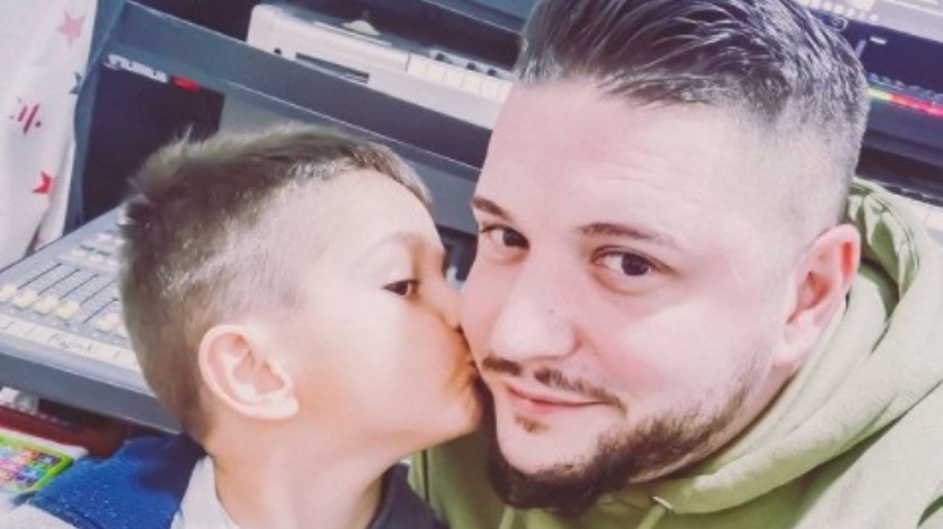 Димитар Андоновски ќе стане татко по вторпат: Заедно со синчето Михаил го открија полот на бебето (видео)