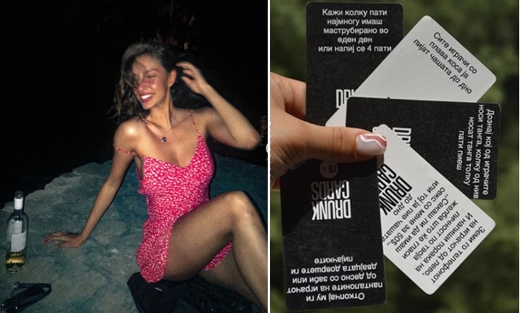 Македоската манекенка играше „Пијани карти“:  „Кажи ја твојата најлуда секс поза или…“ (ФОТО)