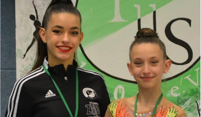 Илина и Ева  Соколовски – двете сестрички кои ги собраа сите можни медалји во ритмичка гимнастика во Германија, конечно ќе ги бранат боите на Македонија